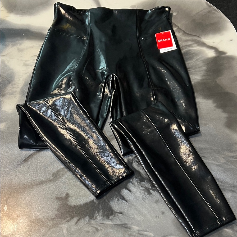 NWT SPANX Glossy Black Leggings